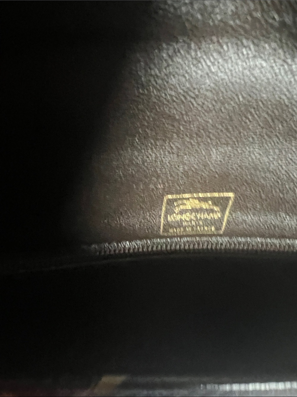 Longchamp Black and Gold Signature Envelope Shoulder Bag - Picture 5 of 6